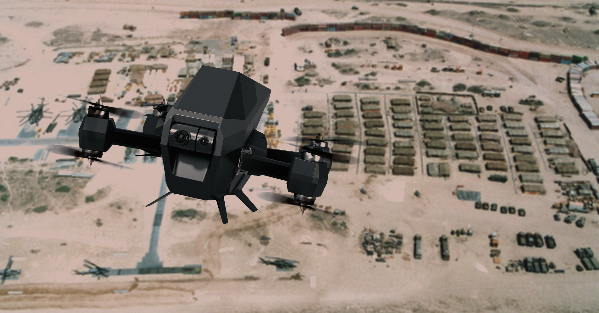 Iron Drone Raider Intercepting Hostile Drone